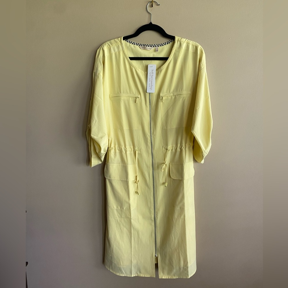 Soft Surroundings yellow dress size medium!